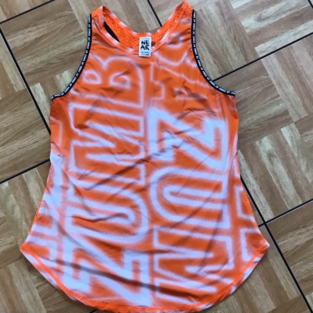 Zumba Fitness Vibrant Orange Tank Top